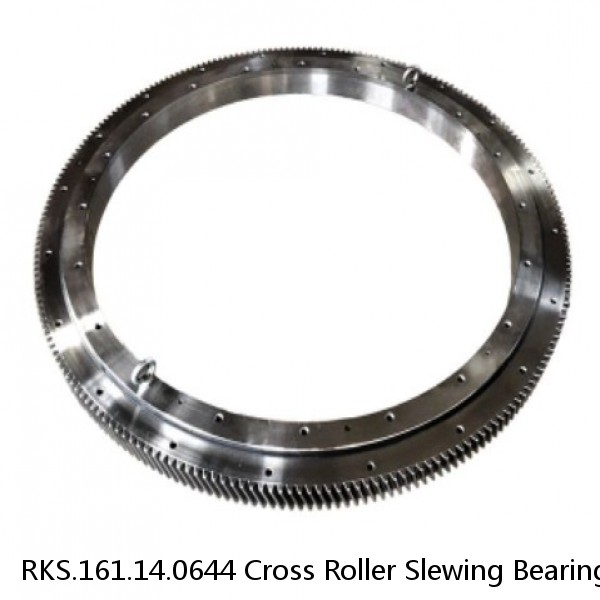 RKS.161.14.0644 Cross Roller Slewing Bearing With External Gear