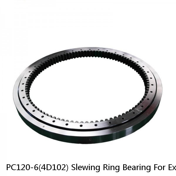PC120-6(4D102) Slewing Ring Bearing For Excavator 1106*884*75mm #1 small image
