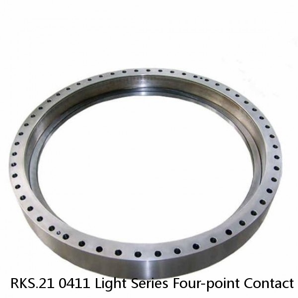 RKS.21 0411 Light Series Four-point Contact Ball Slewing Bearing With External Gear #1 image